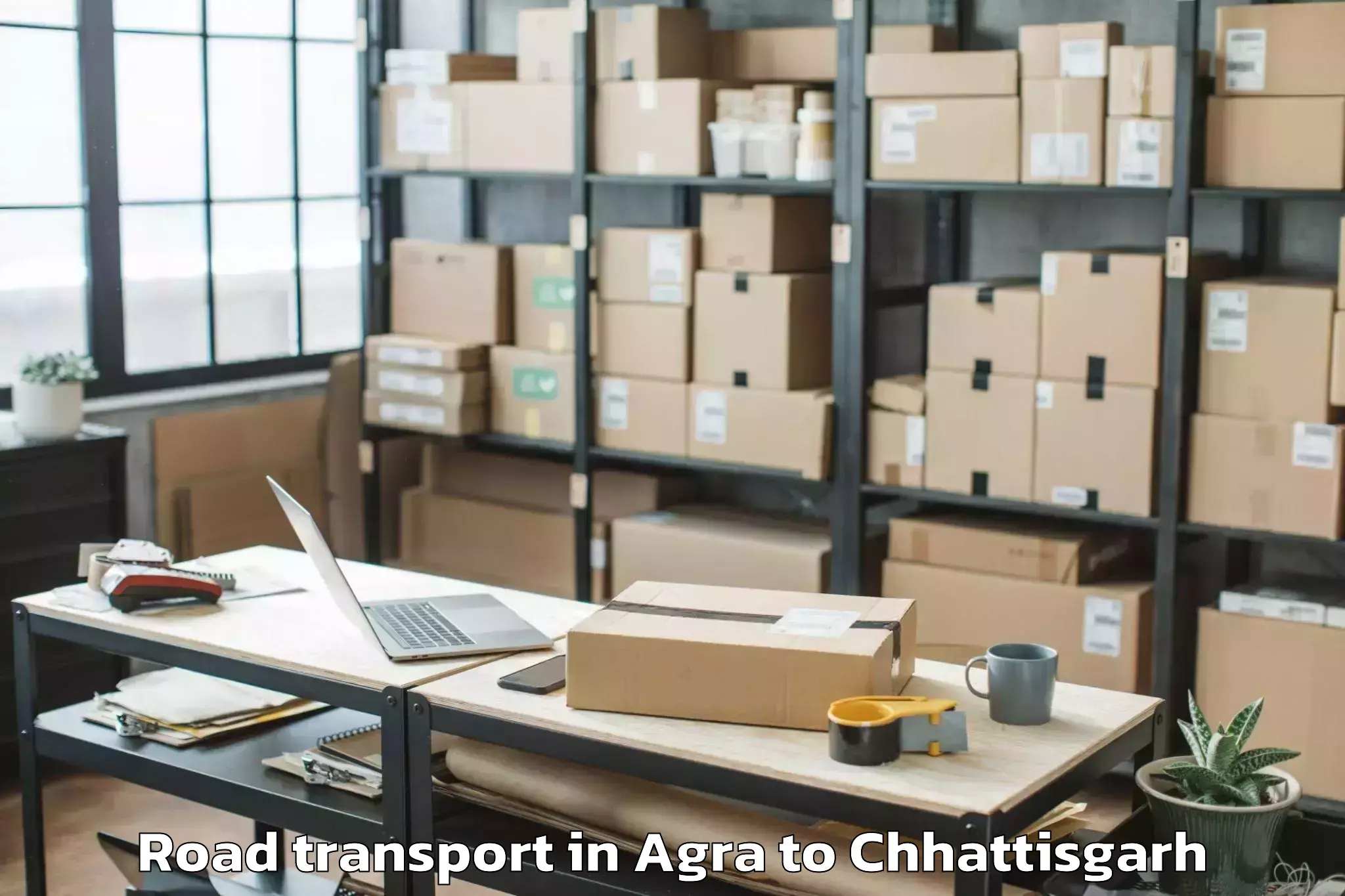 Easy Agra to Champa Road Transport Booking